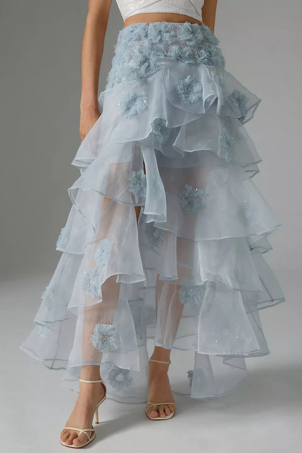Hipster Floral Mesh Pull-On Skirt (My Love)