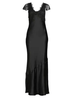 Rodarte Puff-Sleeve Silk & Lace Dress  Clutch