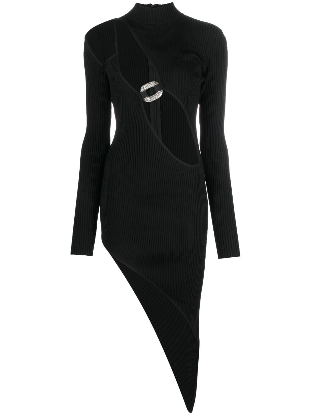Asymmetric Cut-out Ribbed dress Clutch Asymmetric Cut-out Ribbed dress Clutch