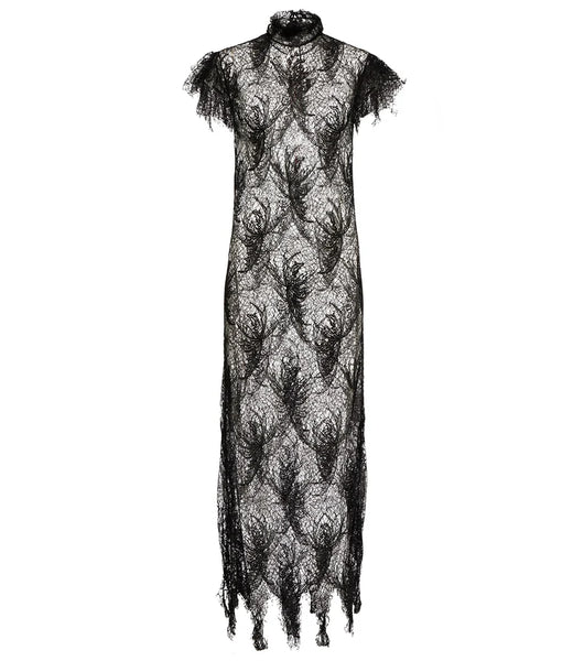 MAISON MARGIELA Semi-sheer Netted Maxi Dress – Clutch MAISON MARGIELA Semi-sheer Netted Maxi Dress – Clutch
