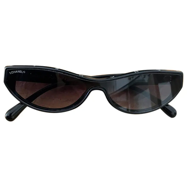 CHANEL CC SQUARE SUNGLASSES WITH FAUX PEARLS