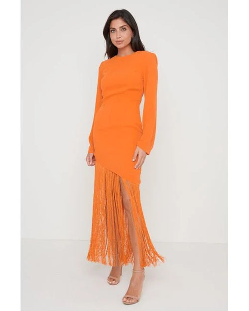 open lace back dress Breeze Knit Midi Dress